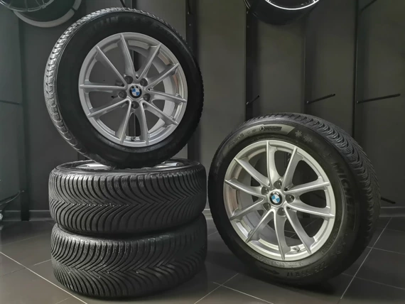 Зимен к-т 17” BMW Джанти Style 618 Гуми Michelin Alpine 5 Датчици G22 G23 G26 G30 G31 i4