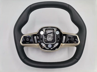 Multifunctional Black Leather Steering Wheel BMW IX I20 - Perfect