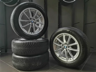 Winter Kit 17” BMW Wheels Style 618 Tires Michelin Alpine 5 Sensors G22 G23 G26 G30 G31 i4