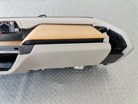 Табло BMW I3 I3s I01 Lci Бяла кожа дърво