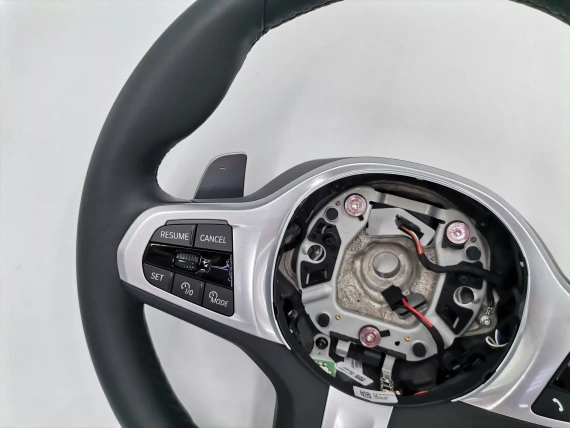 Нов M Sport Черен Кожен Волан BMW X5 G05 X6 G06 X7 G07 Facelift