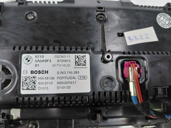 5A5A9F3 Нов Cluster Километраж LED 12.3" BMW HUD