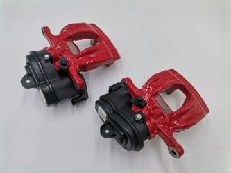 New 8W0615403N 8W0615404N Brake Calipers Red Audi