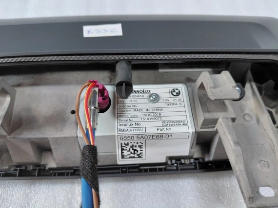 5A07E68 12.3" Bildschirm Monitor CID BMW G31 G30