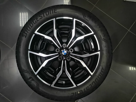 Nowy zestaw 19" oryginalnych felg BMW Style 887 M z letnimi oponami Bridgestone X3 X4 G01 G02 7916263
