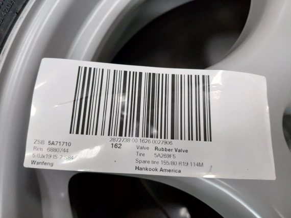 6880744 Nowa opona zapasowa 19" BMW G05 X5 G06 G07