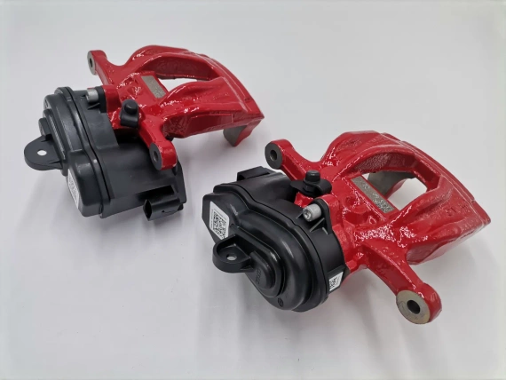 Neu 8W0615403N 8W0615404N OE Bremssättel Rot Audi