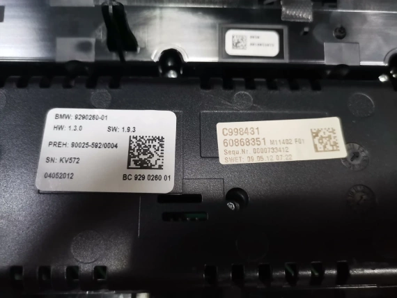 Sterowanie panel klimatyzacji z radiem BMW F01 F02 F03 - A47