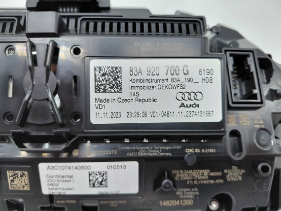 83A920700G Audi Q3 F30 Cockpit Tacho Cluster