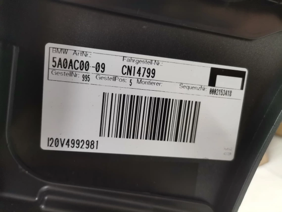 Zderzak Przedni BMW IX I20 M pakiet BMW IX I20 Zestaw A03