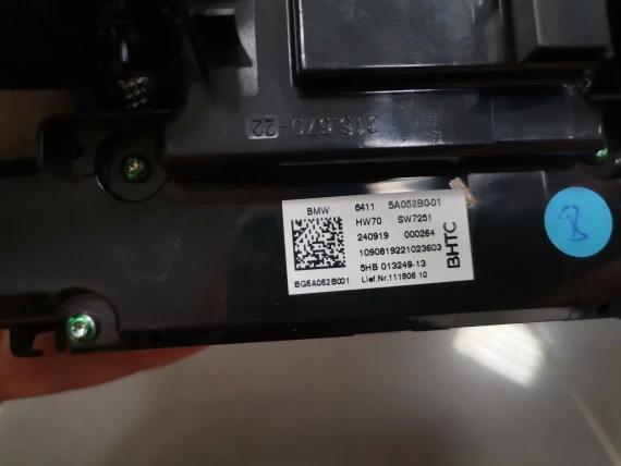 Управление Климатик + Централен въздуховод BMW G14 G15 G16 M8 F91 F92 F93 A77