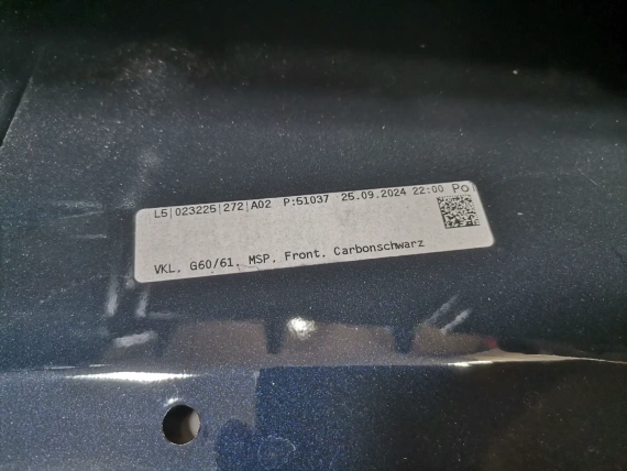 Нова Предна Броня BMW 5 i5 G60 G61 M Sport Carbon