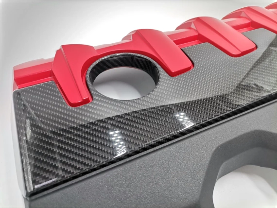 Нов 07K103925H Audi RS Карбонов Капак Двигателя