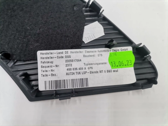 Neu 4S0035409A Audi R8 Spyde Lautsprecherabdeckung