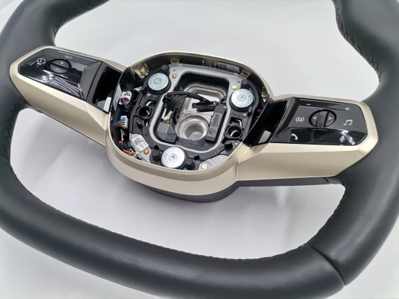 Multifunktionales schwarzes Lederlenkrad BMW IX I20 - Perfekt