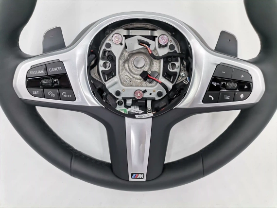 Нов M Sport Черен Кожен Волан BMW X5 G05 X6 G06 X7 G07 Facelift