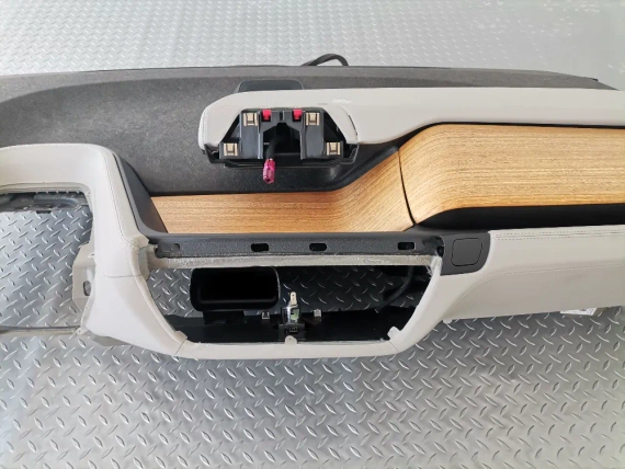 Табло BMW I3 I3s I01 Lci Бяла кожа дърво