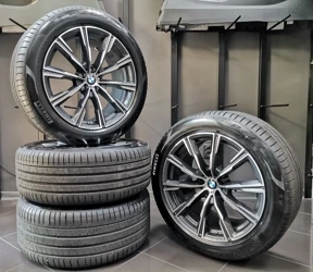 20" Zestaw letni BMW Koła Styl 740 M Opony Pirelli 2023 Czujniki BMW X5 G05 X6 G06