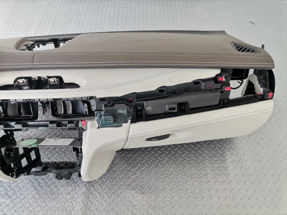 Deska BMW X5 F15 X6 F16 HUD Mocha Nappa skóra