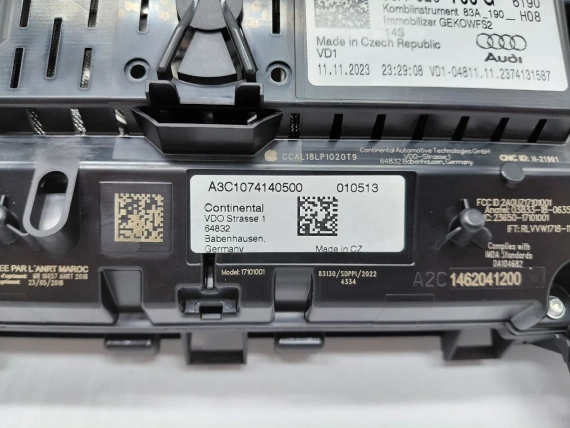 83A920700G Audi Q3 F30 Kombiinstrument Cluster