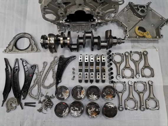 812km Jak nowy Zestaw bloków wału tłokowego S63B44B M5 F90 X5M F95 X6M F96