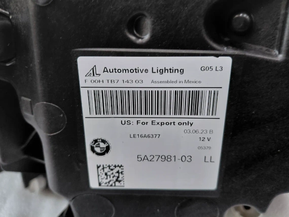 5А27981 Nowy lewy lampa Full LED BMW G05 X5 G06 X6