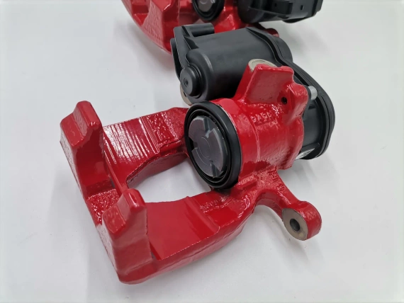 New 8W0615403N 8W0615404N Brake Calipers Red Audi