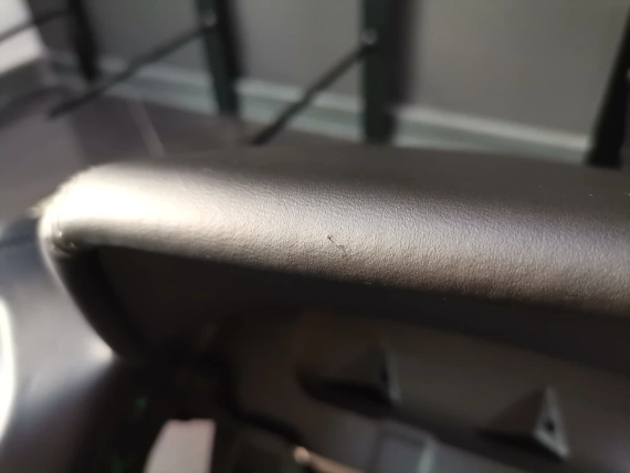 Deska rozdzielcza BMW 8 G14 G15 G16 Czarna gładka skóra Merino HUD A50