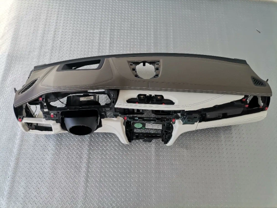 Deska BMW X5 F15 X6 F16 HUD Mocha Nappa skóra