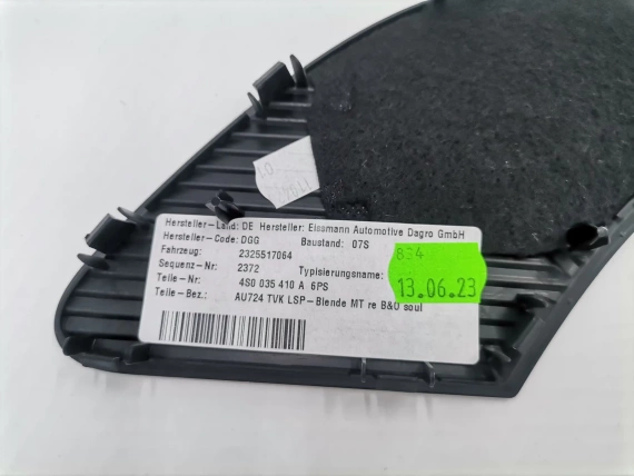 Nowy 4S0035410A Audi R8 Spyde Blenda Oslona