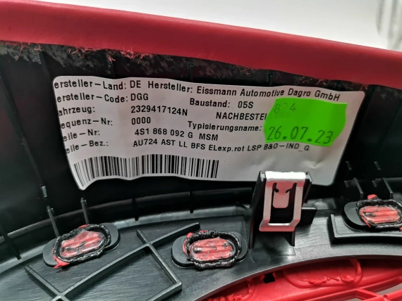 Neu 4S1868092G Audi R8 Spyder Lautsprecherabdeckun