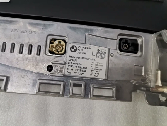 5A43051 BMW 2 U06 X1 U11 CID Monitor Bildscrim